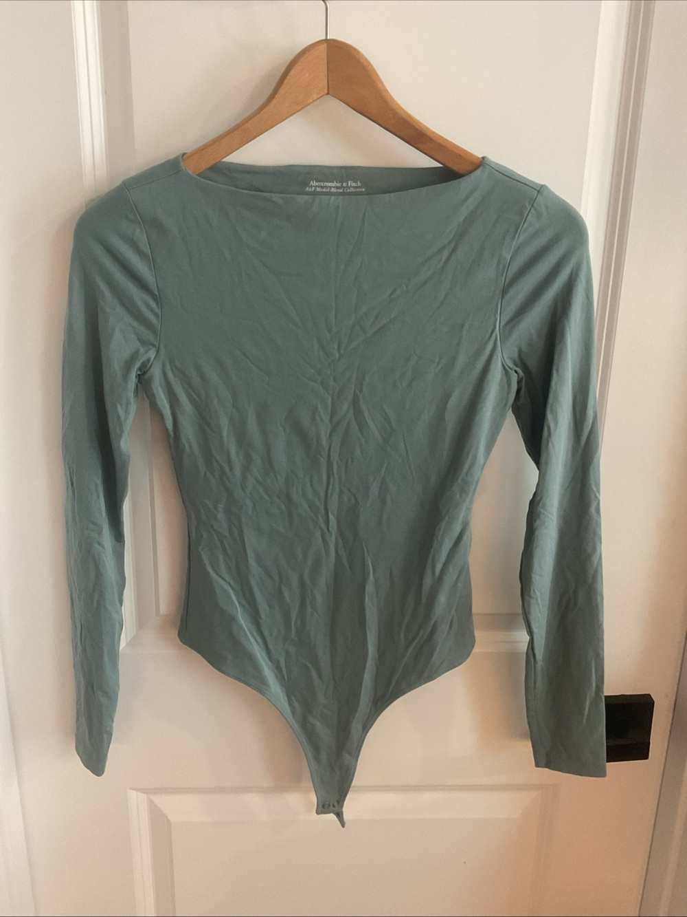 Abercrombie & Fitch Long-Sleeve Bodysuit - Sage - Ladies Size X-Small